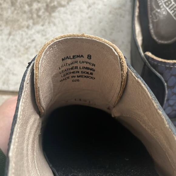 Freebird Malena Leather Oxford Mule Navy Multi - Picture 14 of 16